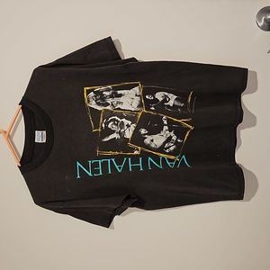 VINTAGE Van Halen OU812 1988 World Tour black short sleeve graphic tee XL HTF